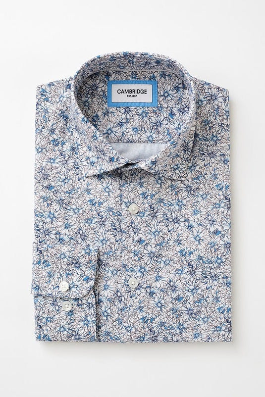 Cambridge Mens Sorrento Shirt - Blue