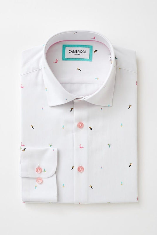Cambridge Mens Sorrento Shirt - White