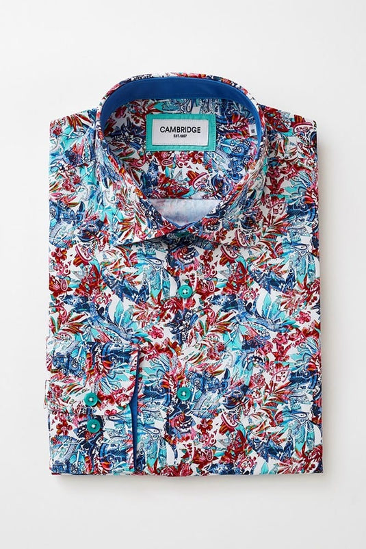 Cambridge Mens Sorrento Shirt - Teal