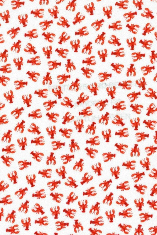 Cambridge Mens Portsea Modern Fit Short Sleeve Shirt - Lobsters