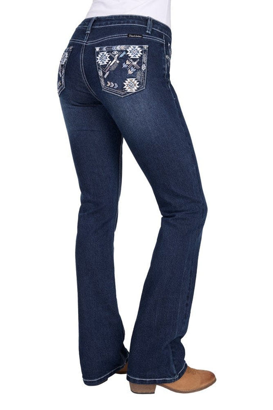 Pure Western Womens Raven Boot Cut Jean