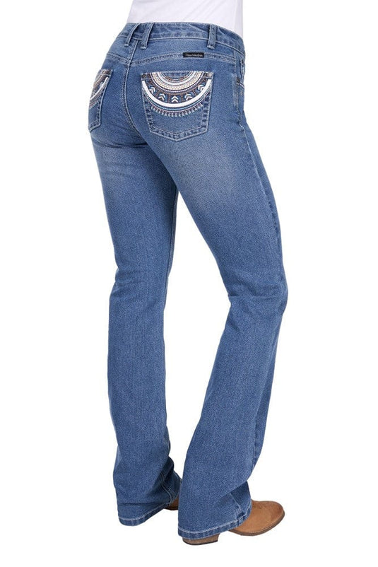 Pure Western Womens Pat Relaxed Rider Jean
