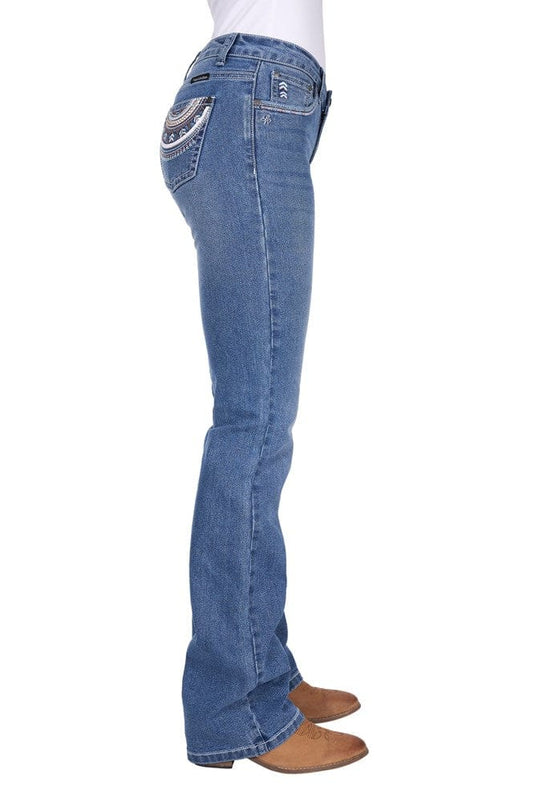 Pure Western Womens Pat Relaxed Rider Jean