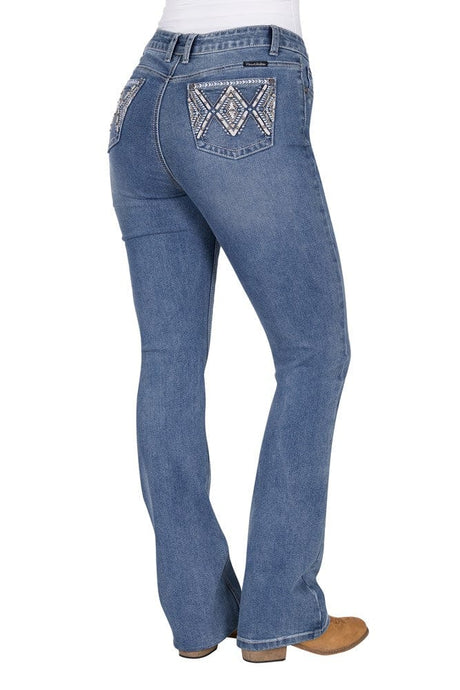 Pure Western Womens Pam High Rise Bootcut Jean
