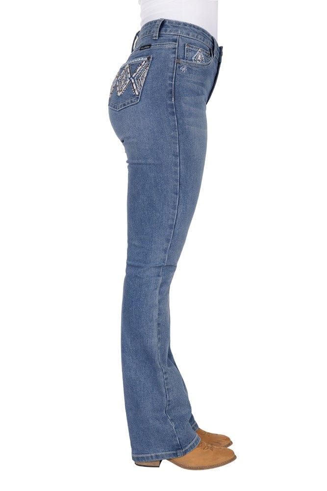 Load image into Gallery viewer, Pure Western Womens Pam High Rise Bootcut Jean
