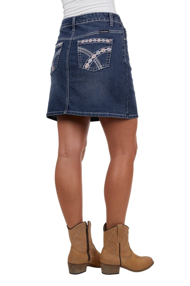 Load image into Gallery viewer, Pure Western Womens Davina Denim Skirt
