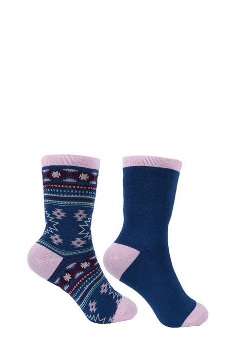 Pure Western Adult Crew Socks (Twin Pack)