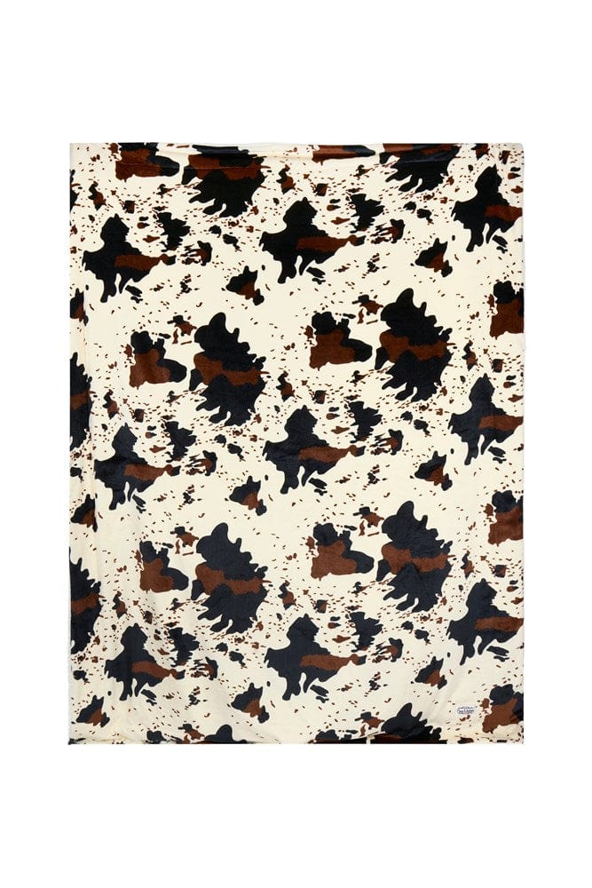 Load image into Gallery viewer, Pure Western Cow Print Snuggle Blanket
