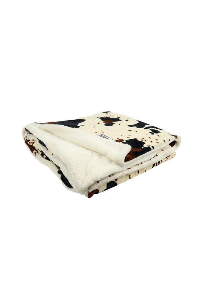 Load image into Gallery viewer, Pure Western Cow Print Snuggle Blanket
