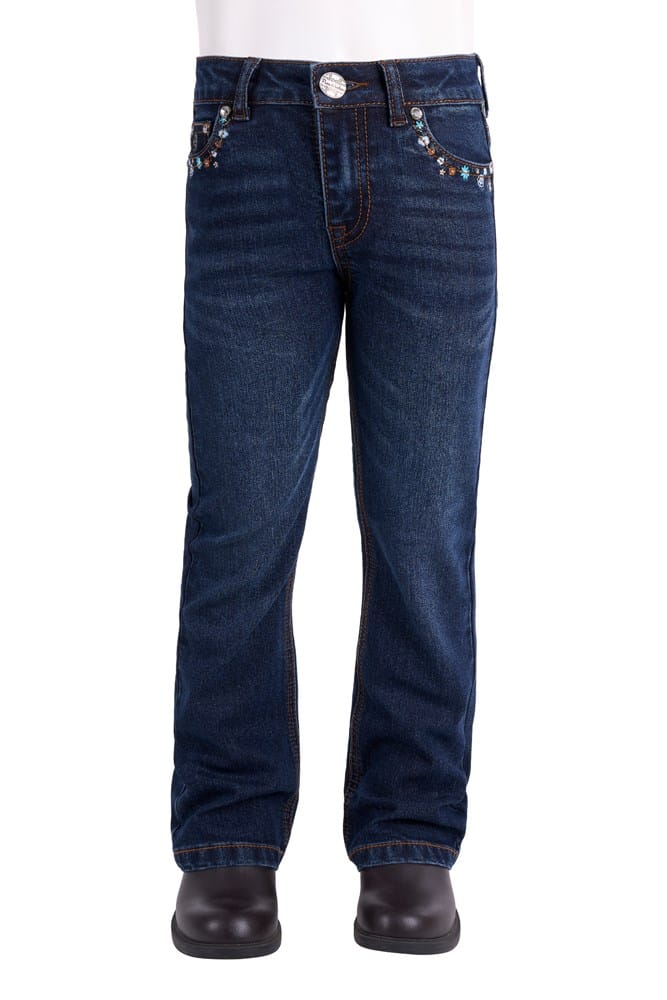 Load image into Gallery viewer, Pure Western Girls Blossom Bootcut Jean
