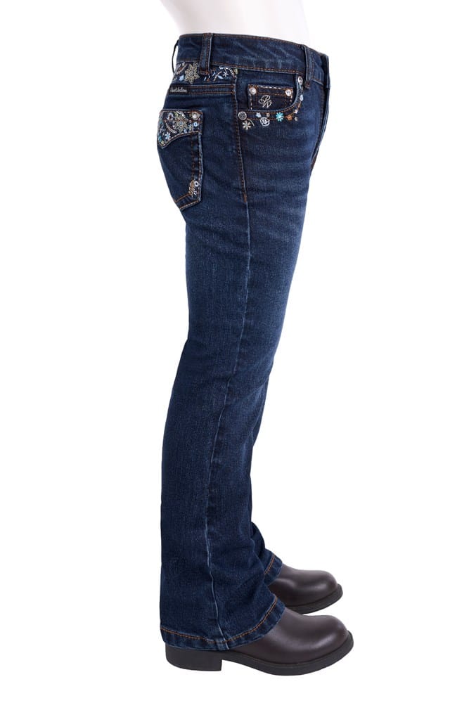 Load image into Gallery viewer, Pure Western Girls Blossom Bootcut Jean
