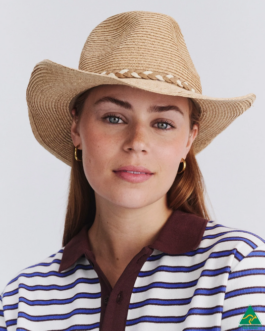 Rigon Womens Jesse Raffia Cowboy Hat
