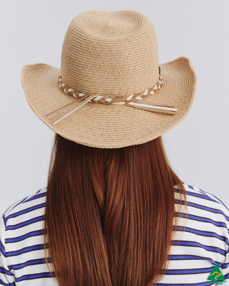 Load image into Gallery viewer, Rigon Womens Jesse Raffia Cowboy Hat

