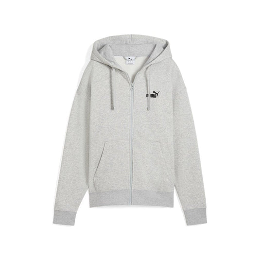 Puma Womens Essentials No. 1 Logo Comfort Full-Zip Hoodie - Heather Grey