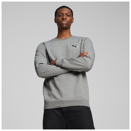 Puma Mens Essentials Crew - Grey Heather