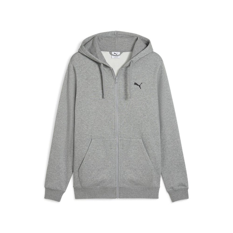 Load image into Gallery viewer, Puma Mens Essentials Full-Zip Hoodie - Medium Grey Heather
