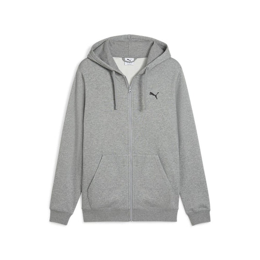 Puma Mens Essentials Full-Zip Hoodie - Medium Grey Heather