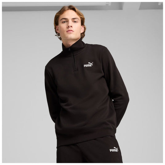 Puma Mens Essentials No. 1 Logo Half-Zip - Puma Black
