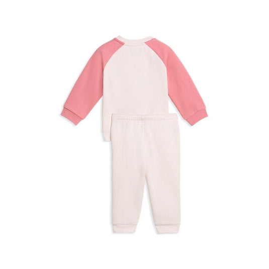 Puma Minicats Essentials Raglan Crew Set - Jasmine Flower