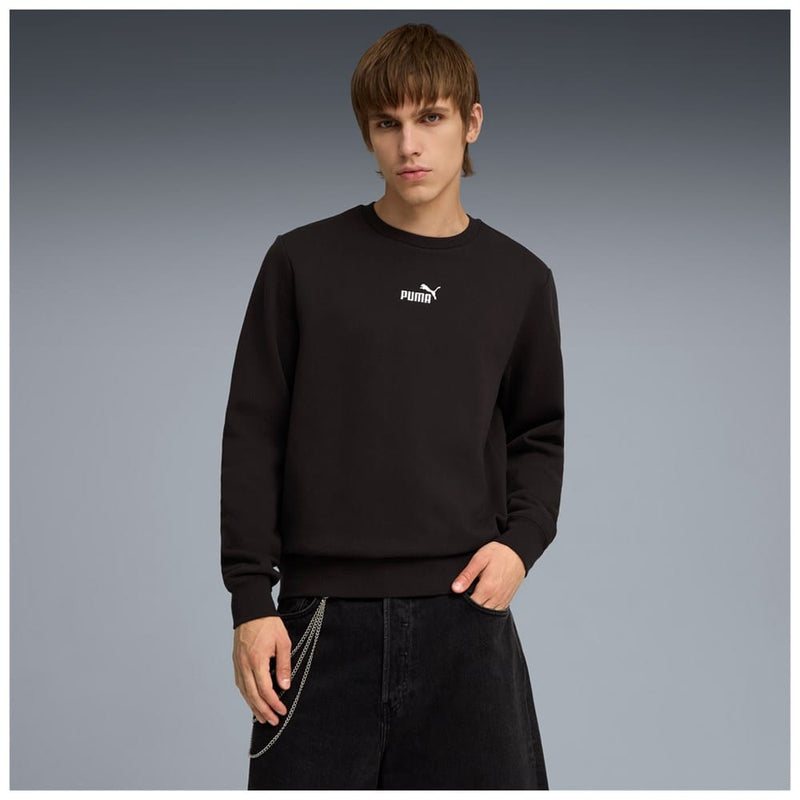 Load image into Gallery viewer, Puma Mens Essentials Small No. 1 Logo Sweatshirt - Puma Black
