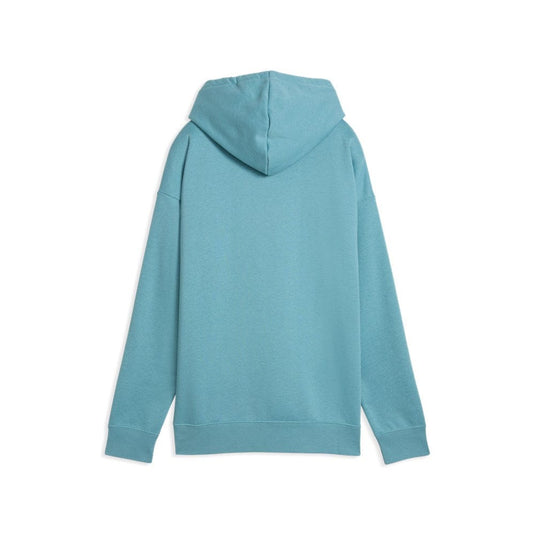Puma Womens Essentials Fleece Relaxed Hoodie - Baltic Sea Blue