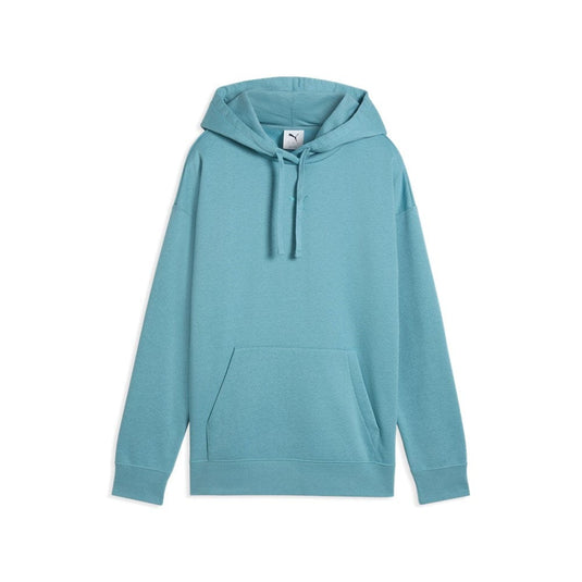 Puma Womens Essentials Fleece Relaxed Hoodie - Baltic Sea Blue