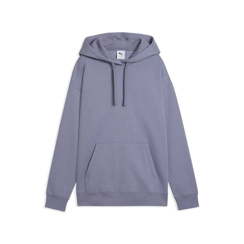 Load image into Gallery viewer, Puma Womens Essentials Fleece Relaxed Hoodie - Gray Sky
