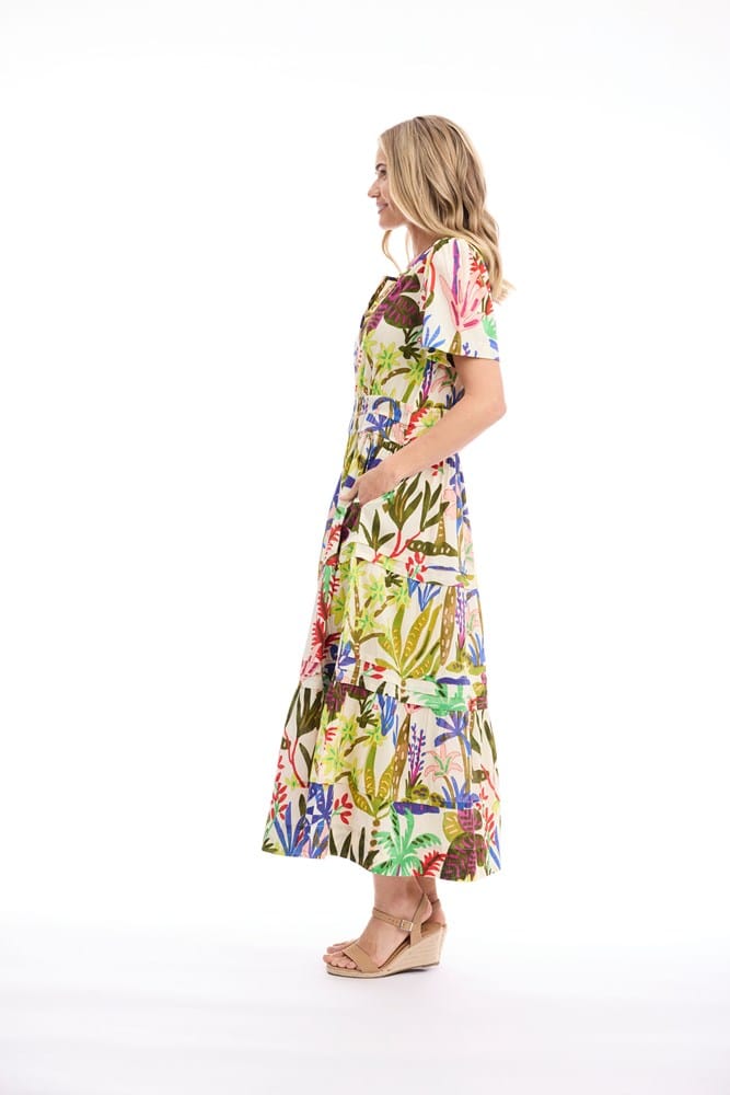 Load image into Gallery viewer, Orientique Womens Paloma Dress Maxi Short Sleeve

