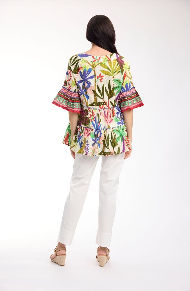 Load image into Gallery viewer, Orientique Womens Paloma Tunic Layers Frill Sleeve
