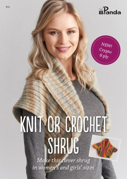 Load image into Gallery viewer, Panda Knit or Crochet Shrug Book
