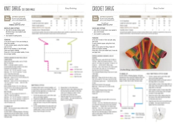 Load image into Gallery viewer, Panda Knit or Crochet Shrug Book
