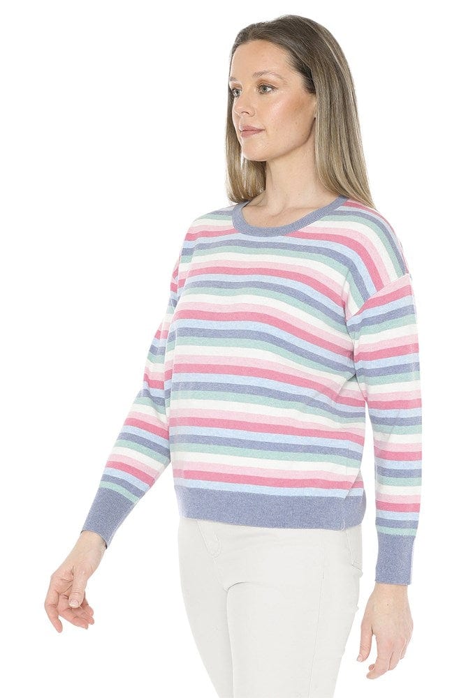 Load image into Gallery viewer, Jump Womens Pastel Stripe Pullover
