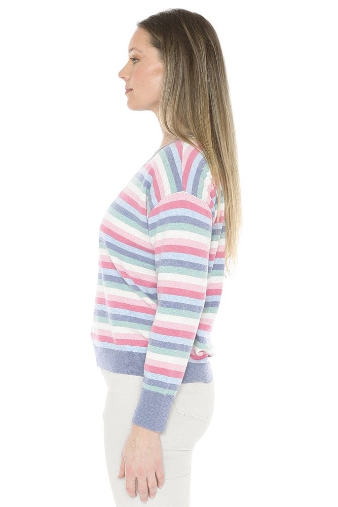 Load image into Gallery viewer, Jump Womens Pastel Stripe Pullover
