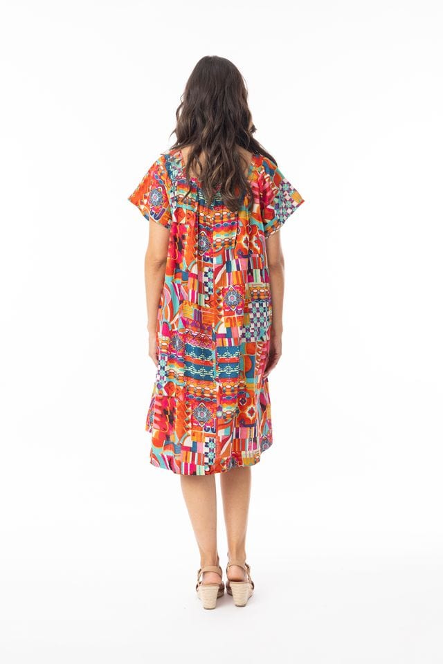 Load image into Gallery viewer, Orientique Womens Peru Dress Square Neckline
