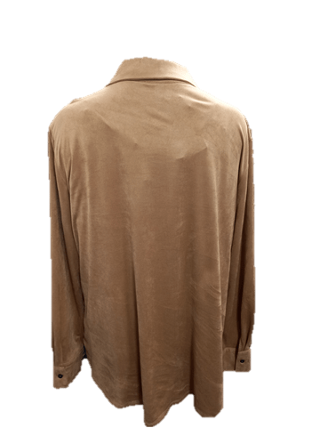 Load image into Gallery viewer, Philosophy Womens Long Sleeve Suede Shirt
