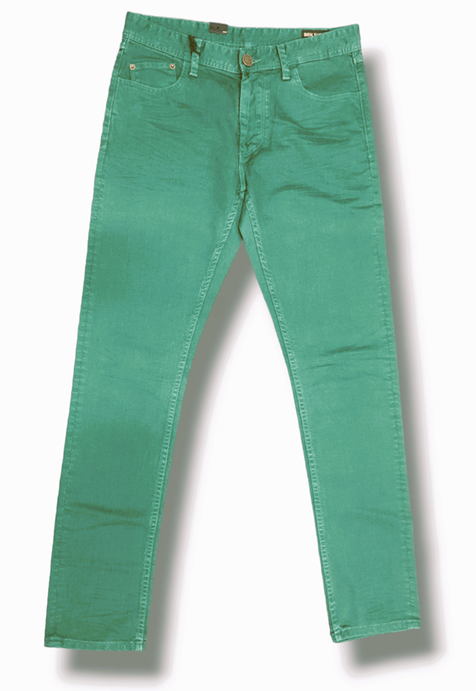 Load image into Gallery viewer, Ben Sherman Mens Rod Skinny Jean Coloured Hunter Green
