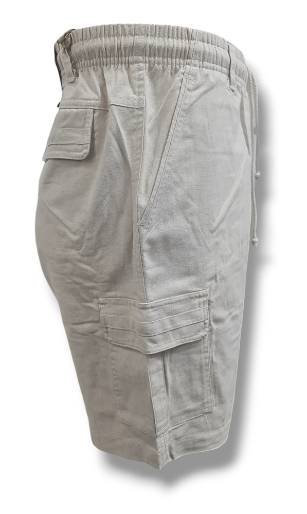 Load image into Gallery viewer, PaperBark Mens Washed Linen Cargo Shorts
