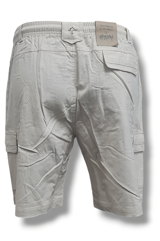 Load image into Gallery viewer, PaperBark Mens Washed Linen Cargo Shorts
