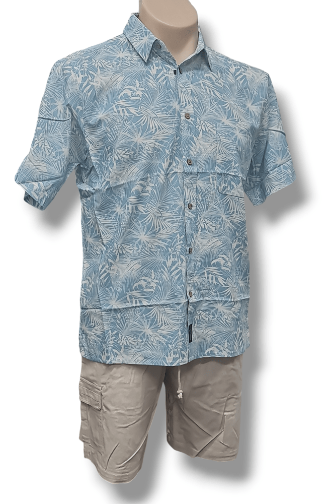 Load image into Gallery viewer, Cipollini Gold Mens Palm Springs Bamboo Short Sleeve Shirt
