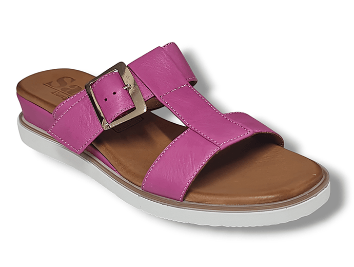 Sala Europe Womens Web Wedge Slide Sandals Shoe