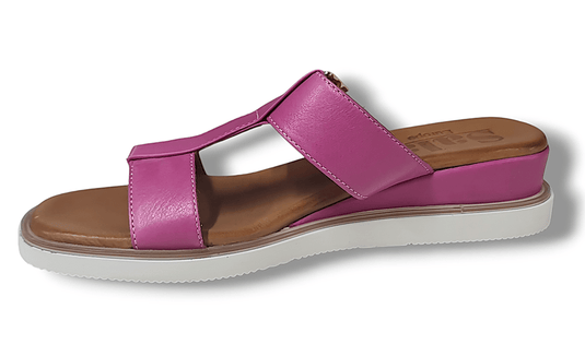 Sala Europe Womens Web Wedge Slide Sandals Shoe