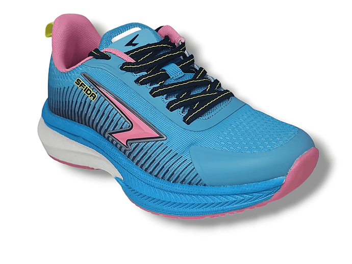 Sfida Girls Lace Up Runner Blue/Pink Shoes