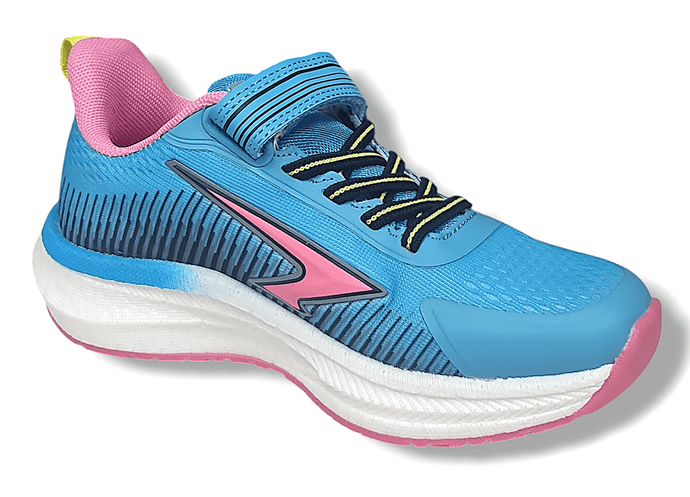 Sfida Zephyr Girl's Performance Runners V Strap - Blue/Pink