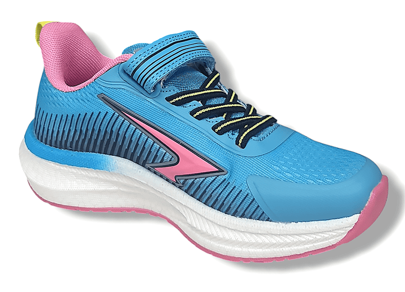 Load image into Gallery viewer, Sfida Zephyr Girl&#39;s Performance Runners V Strap - Blue/Pink
