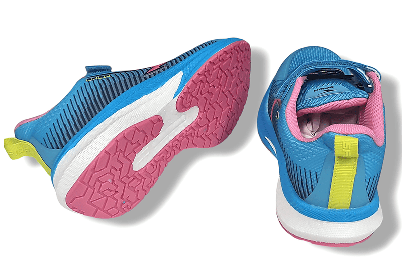 Load image into Gallery viewer, Sfida Zephyr Girl&#39;s Performance Runners V Strap - Blue/Pink
