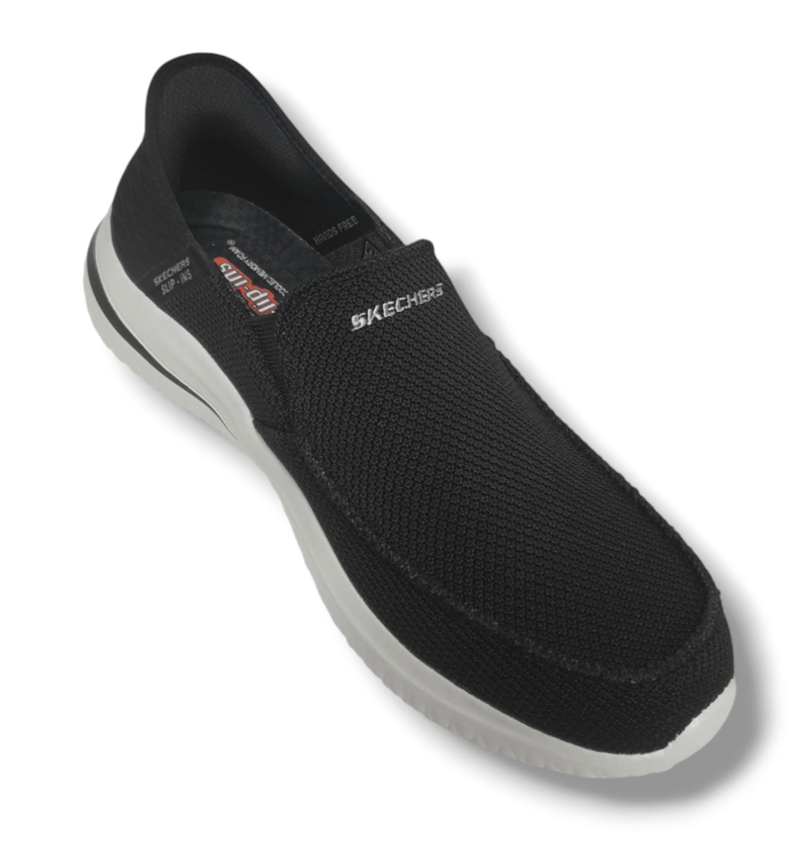 Load image into Gallery viewer, Skechers Mens Slip-Ins: Delson 3.0 - Cabrino / Vegan - Black Colour
