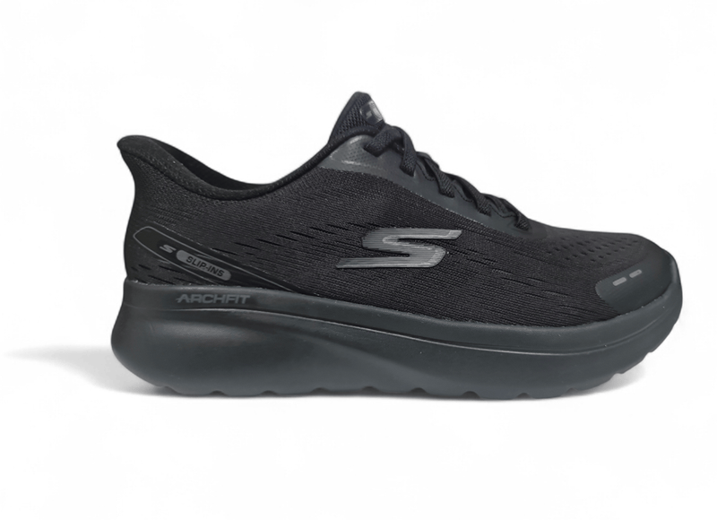 Load image into Gallery viewer, Skechers Womens Go Walk Arch Fit N-Joy Shoes - Black
