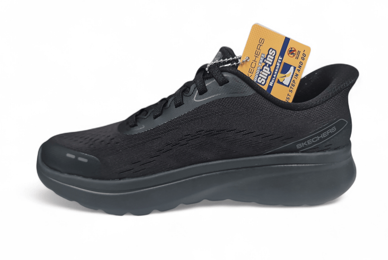 Load image into Gallery viewer, Skechers Womens Go Walk Arch Fit N-Joy Shoes - Black
