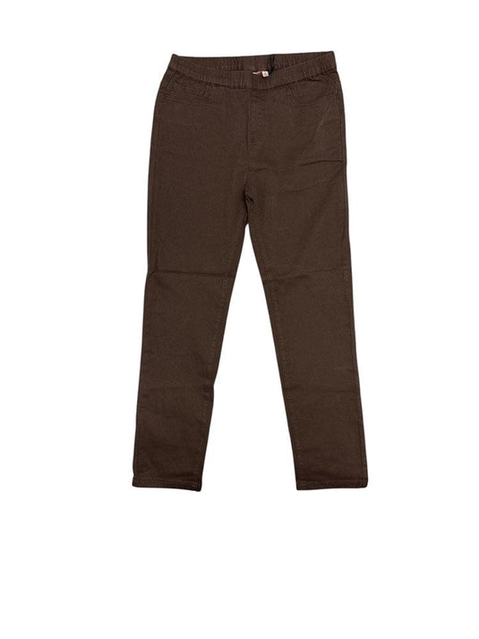 Corfu Womens Denim Twill Pants  - Dark Walnut