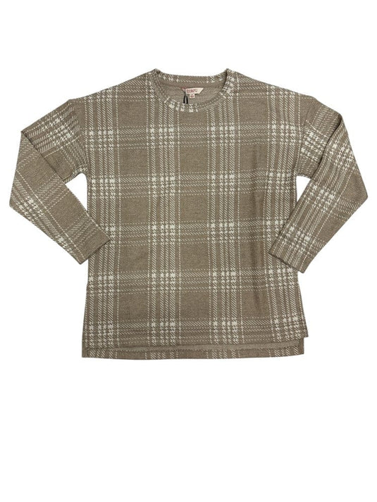 Corfu Womens Winter Wool Blend Top - Winter Wheat